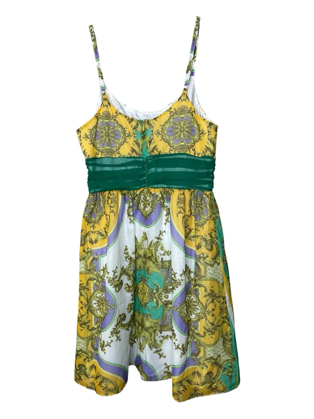 Alexia Admor Yellow, Green & Purple Printed Sundress NWT Sz M - Picture 2 of 5